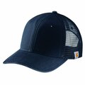 Carhartt Men's AH5298 Canvas Mesh Back Cap OS Hats Unassigned Navy AH5298-M / 105298-I26OS